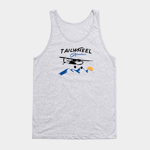 Tailwheel Adventurer on Light Tank Top by ocsling